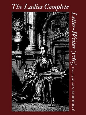 cover image of The Ladies Complete Letter-Writer (1763)